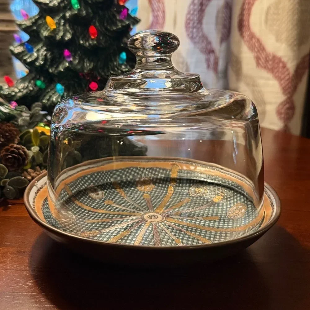 Vintage Elegant Glass Cheese Dome